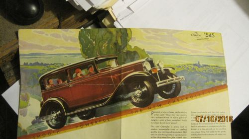 Chevrolet dealer sales brochure 1928 1929 1930 1931 1932