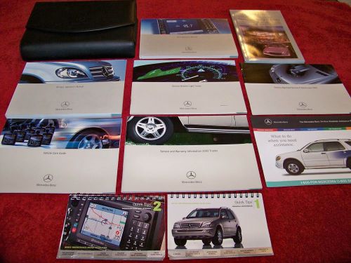 2003 mercedes benz m-class w/navigation owner&#039;s manual complete &amp; perfect cond