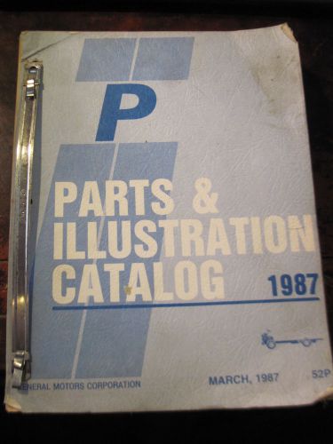 1987 chevrolet gmc g vans parts and illustrations catalog manual original