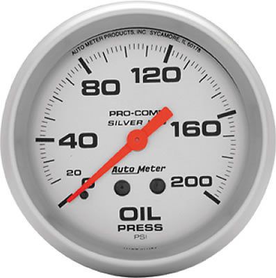 Autometer pro-comp silver face gauges 4622
