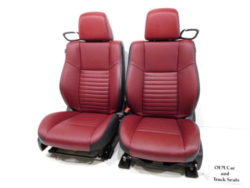 Dodge challenger oem leather front and rear seats srt8  2010 2011 2012 2013 2014
