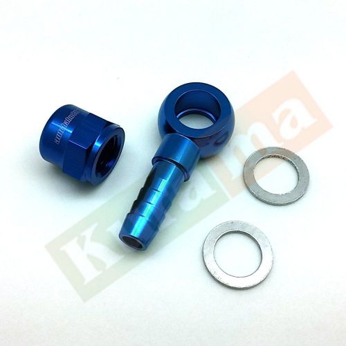 9mm barb banjo adaptor for bosch 044 fuel pump outlet use stock check valve