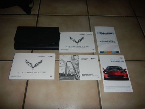 2015 chevy corvette owners manual set + free shipping