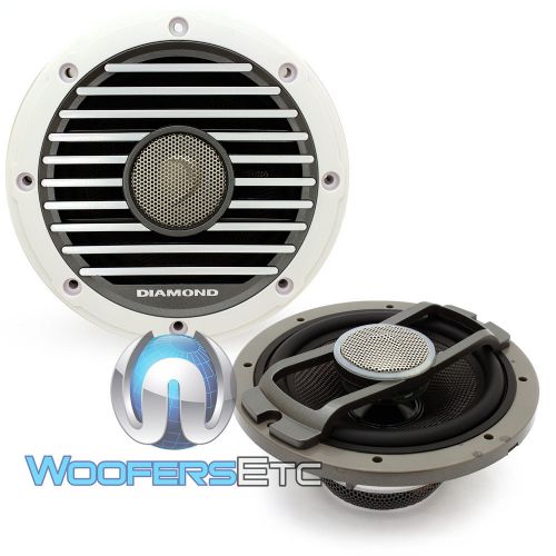 Diamond audio hxm8 8&#034; 120w rms titanium tweeters marine coaxial boat speakers