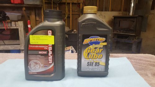 Banshee fluids gear saver 80weight and spectro golden gear lube 85 weight