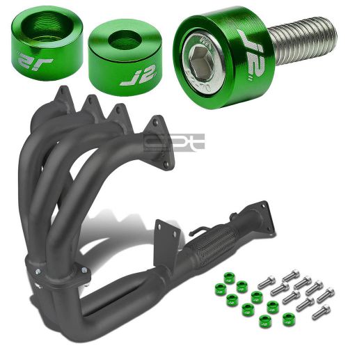 J2 for bb6 base black exhaust manifold 4-2-1 header+green washer cup bolts