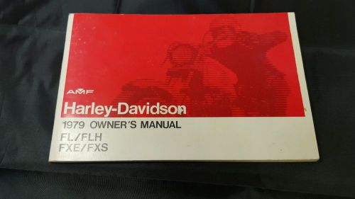 1979 harley-davidson fl-flh-fxe-fxs owners manual amf