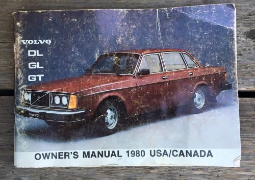1980 volvo 240 242 244 245 owners manual dl gl gt usa canada