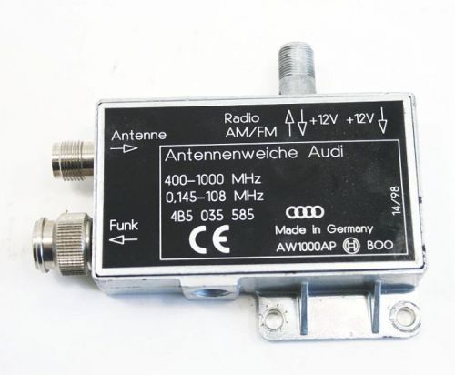 Antenna amp amplifier module 98-04 audi a6 s6 c5 - genuine - 4b5 035 585