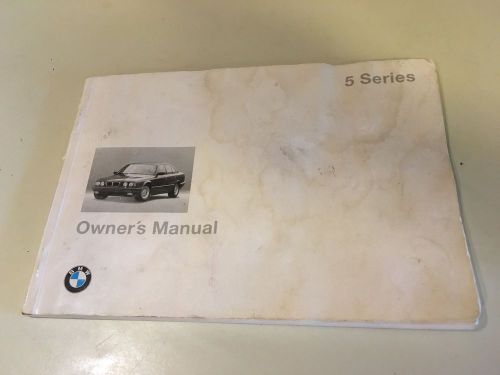 Bmw 525i 530i 540i 5 series owner&#039;s manual oem owner guide book literature