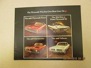 1968 plymouth dealer sales brochure fury barracuda valiant road runner gtx mid 5