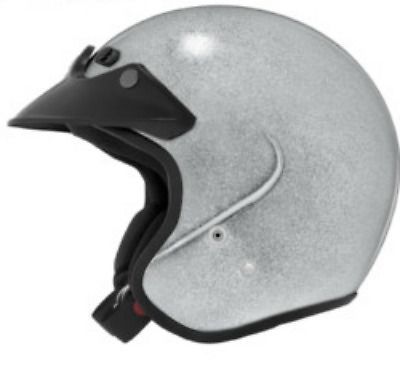 Cyber u-6 metal flake helmet silver
