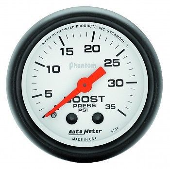 Autometer gauge, boost, 35psi, 2 1/16&#034;, phantom -5704