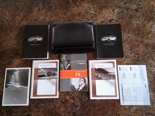 2009 lincoln mkx owners manual w/ sync manual &amp; case w/ supplements - #a