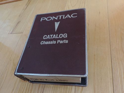 Pontiac chassis parts accessories binder catalog model thru 1975 &amp; illustrations