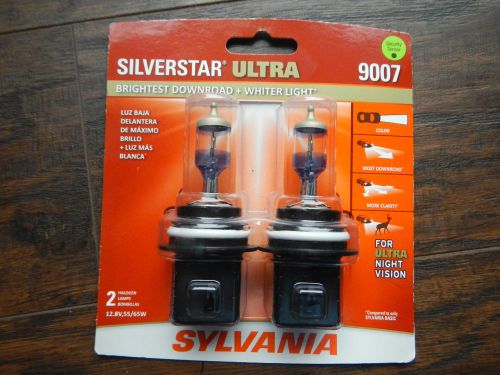 New sylvania silverstar ultra 9007 pair set high performance headlight 2 bulbs