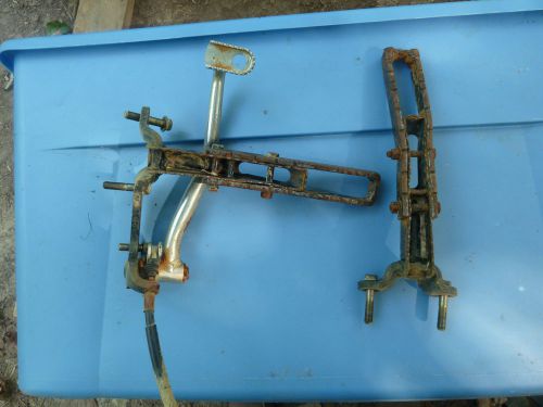 1986-87 honda trx 250 a four trax set extended foot pegs, brake pedal &amp; cable