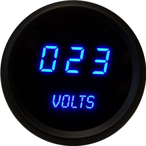 52mm 2 1/16 in digital voltmeter intellitronix blue leds black bezel warranty us