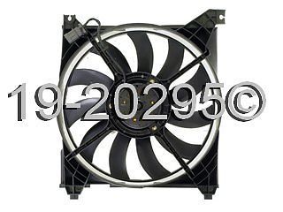 Brand new radiator or condenser cooling fan assembly fits hyundai santa fe