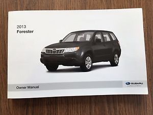 2013 subaru forester 2.5 x owners manual warranty booklets