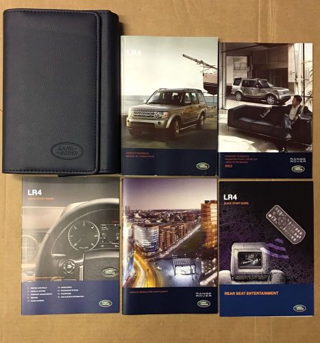 2013 land rover lr4 owner&#039;s manual with case