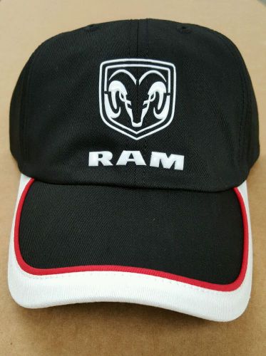 Ram cap black white red