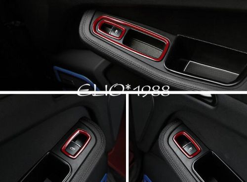 Red / blue inner door armrest frame cover trim 4pcs for porsche cayenne 11-16