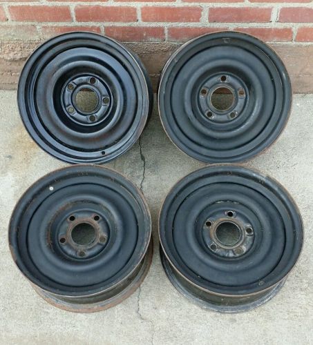 1967 lincoln continental steel rims  15 x 6 set of 4