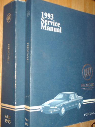 1993 buick regal shop manual set / original shop books!