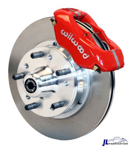 Mustang ii wilwood red dynalite pro 11&#034; disk brake smooth kit 140-11017-r
