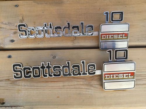 1975 - 80  scottsdale diesel 15 emblems