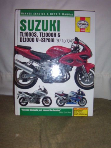Suzuki motor bike hard cover haynes service &amp; repair manual 1997-2004 book books
