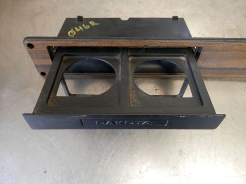 87-96 dodge dakota woodgrain cupholder cup holder dash vent trim panel bezel