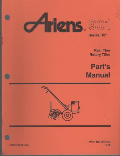 10/1995 ariens 901 18&#034; rear tine rotary tiller parts manual p/n 001545a (028)