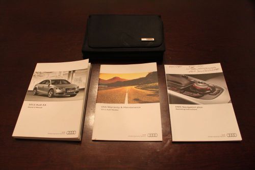 2012 audi a4 owners manual set with navigation manual