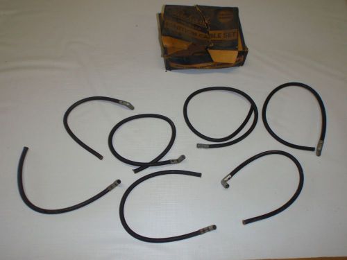 7pc nos ignition &amp; spark plug wire set 1930-1946 chevrolet six chevy 6-cylinder