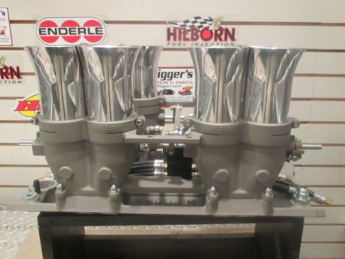 Hilborn new  sb chevy  raw injection  2-7/16&#034;  w stacks, nozzles, any fuelo type