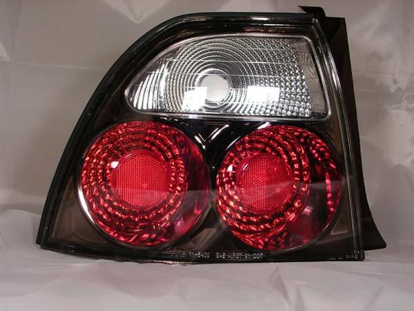 94-95 honda accord tyc euro tail lights - gunmetal rear lamps ultra rare new!