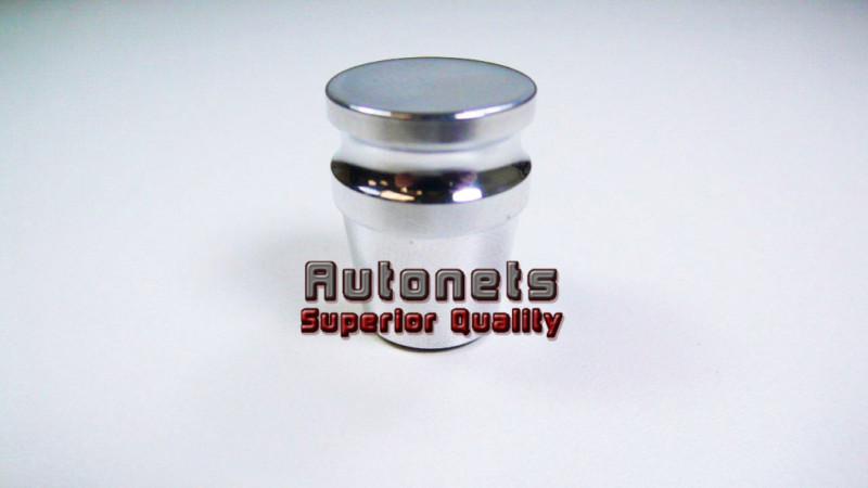 Polished aluminum dash knob 1 3/16" long universal fit 1/4" hole size