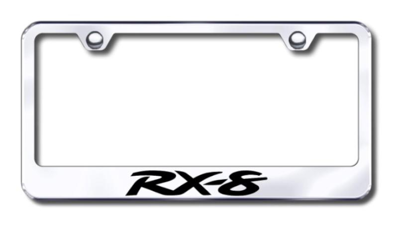 Mazda rx-8  engraved chrome license plate frame made in usa genuine
