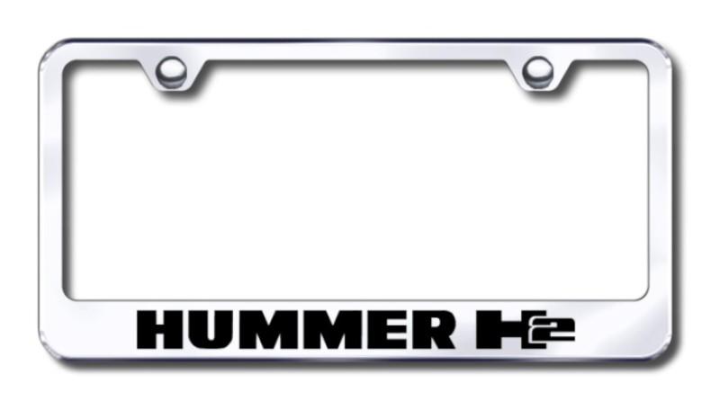 Gm hummer h2  engraved chrome license plate frame made in usa genuine