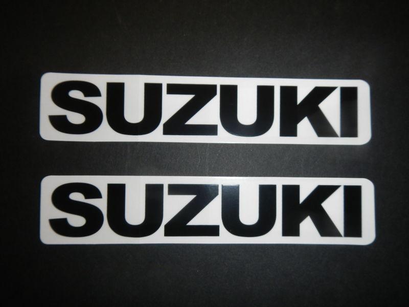 Two suzuki universal tank swingarm fork stickers decals rm rmz dr gsx-r gs busa 