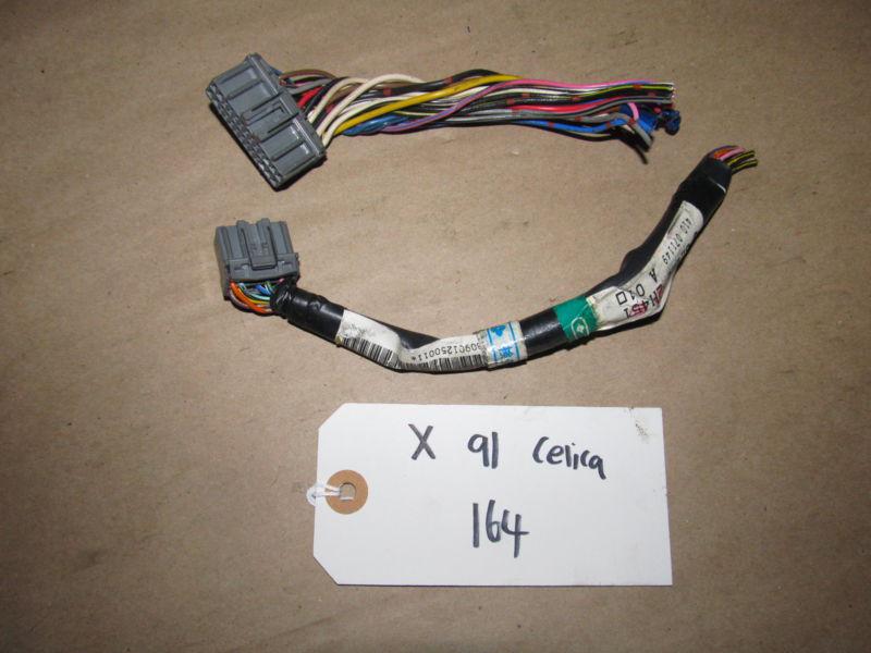 91 90-93 celica st x#164 4a-fe engine computer ecu harness