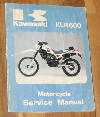 1984 kawasaki klr600 shop service repair manual_klr 600 a1_part# 99924-1050-01