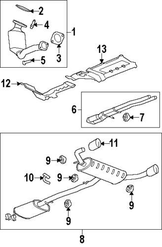 Pontiac 25818507 genuine oem factory original converter & pipe gasket