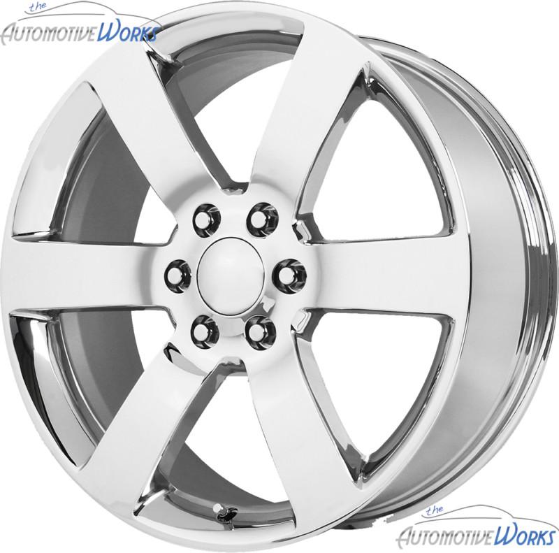 1 - 20x8 replica trailblazer ss 6x132 +46mm chrome wheel rim inch 20"