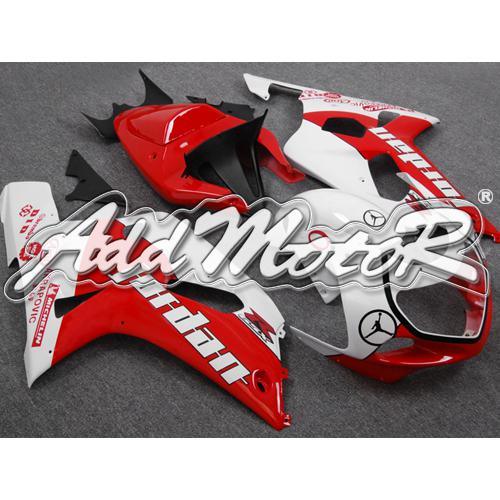 Injection molded fit gsx-r750 00-03 gsx-r600 01-03 k2 white red fairing 61z72