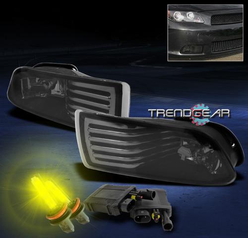 04-10 scion tc bumper smoke fog lights w/3000k hid+harness+switch 05 06 07 08 09