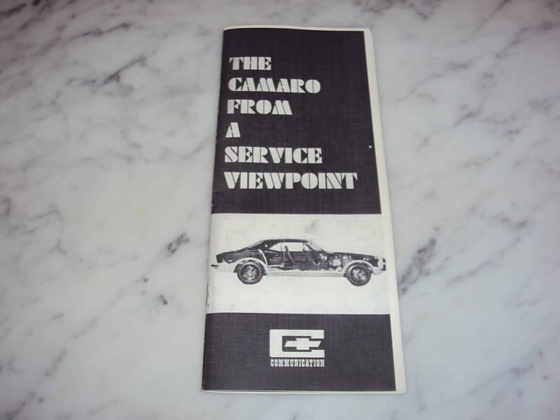 1967 camaro ss z28 gm dealer service book