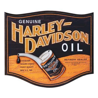 Ghh wood sign harley davidson oil can logo 22" w 19" h each